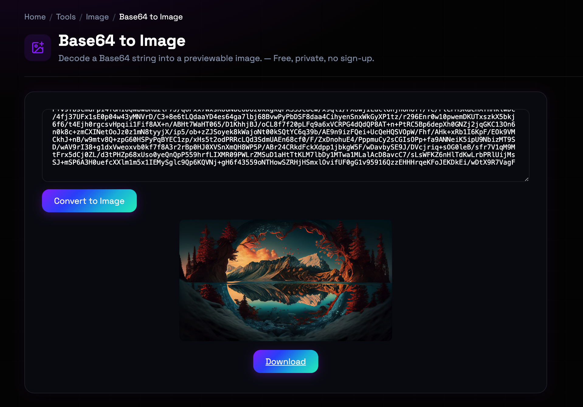 How to use Base64 to Image online — free, fast, and private